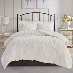 Kirklands Home Comforters|Damask Full/Queen 3-pc. Comforter Set White