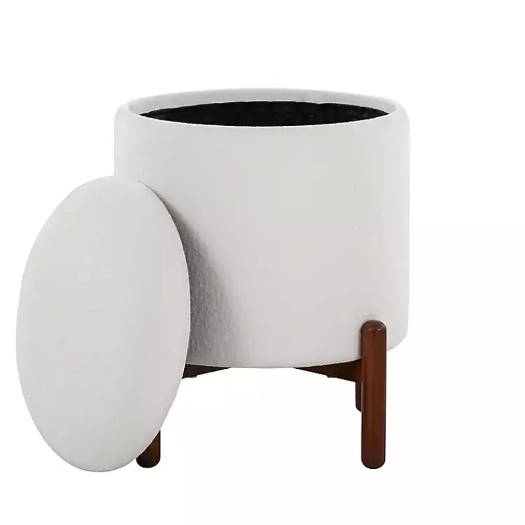 Kirklands Home Benches & Ottomans|Daniella Storage Ottoman White