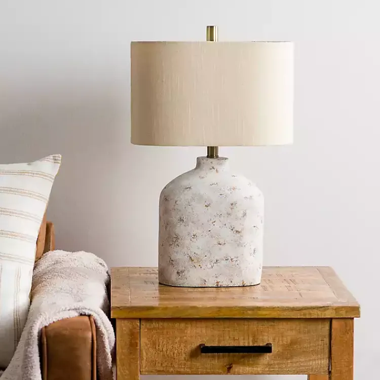 Kirklands Home Table Lamps|Distressed Narrow Table Lamp White
