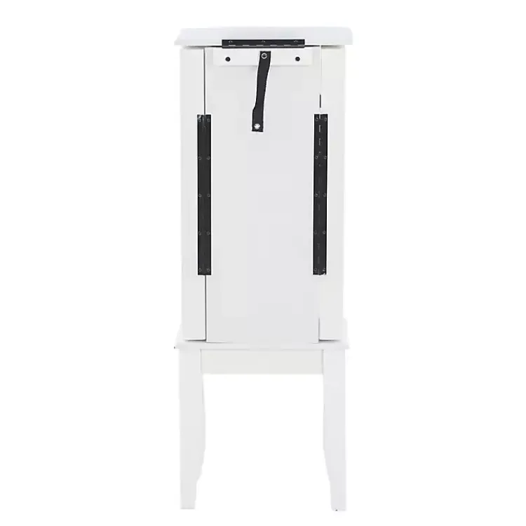 Kirklands Home Dressers & Chests|5-Drawer Jasmine Petite Jewelry Armoire White
