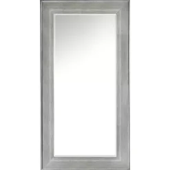 Kirklands Home Full Length & Floor Mirrors|White Driftwood Framed Leaner Mirror