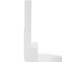 Kirklands Home Entryway Furniture|White Ellison Hall Tree with Storage Bench