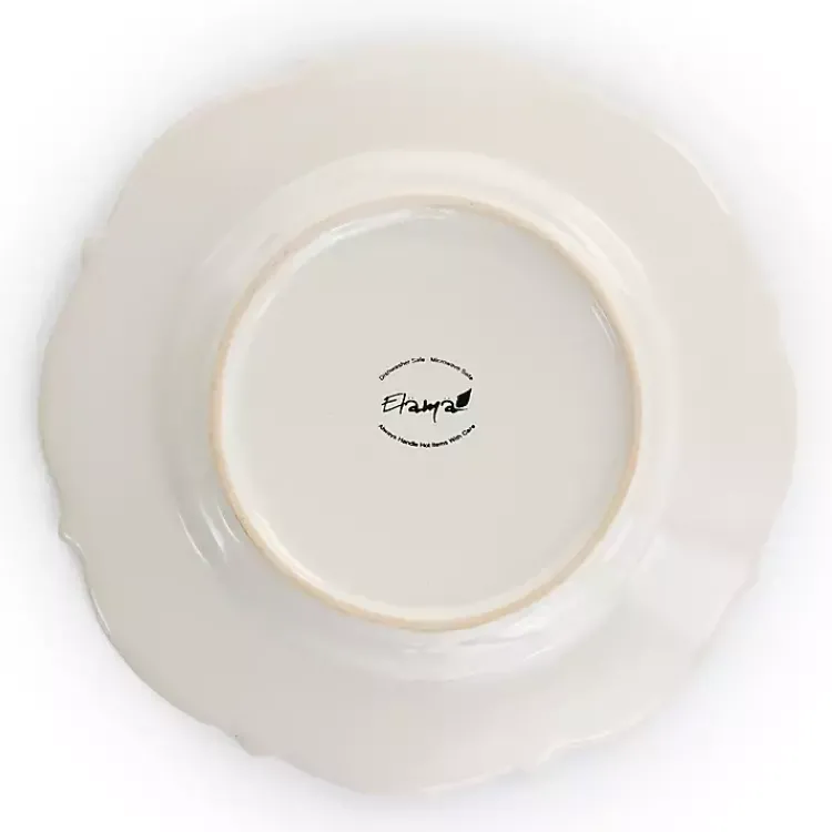 Kirklands Home Dinnerware|Embossed Scalloped 16-pc. Dinnerware Set White