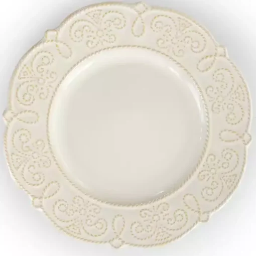Kirklands Home Dinnerware|Embossed Scalloped 16-pc. Dinnerware Set White