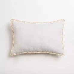 Best White Embroidered Joy Christmas Pillow Christmas Pillows