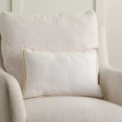 Best White Embroidered Joy Christmas Pillow Christmas Pillows