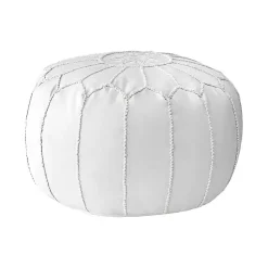 Outlet Faux Leather Pouf Poufs & Floor Cushions