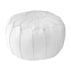 Outlet Faux Leather Pouf Poufs & Floor Cushions