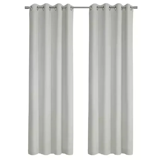 Kirklands Home Curtains & Drapes|Faux Suede Blackout Curtain Panel, 108 in. White