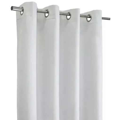 Kirklands Home Curtains & Drapes|Faux Suede Blackout Curtain Panel, 95 in. White