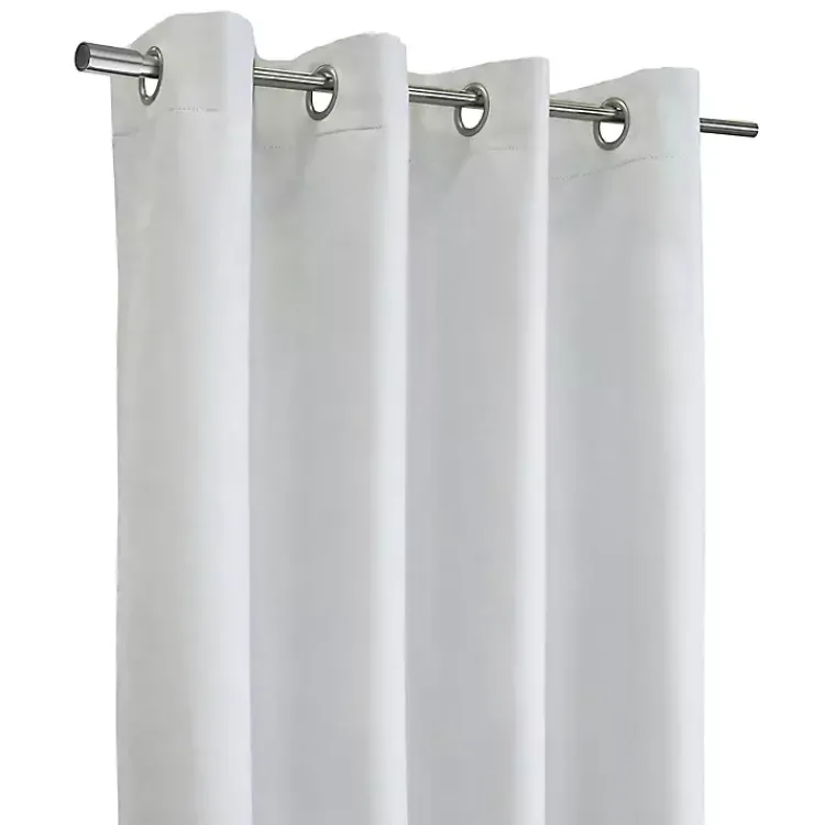 Kirklands Home Curtains & Drapes|Faux Suede Blackout Curtain Panel, 95 in. White