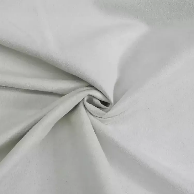 Kirklands Home Curtains & Drapes|Faux Suede Blackout Curtain Panel, 95 in. White
