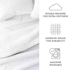 Kirklands Home Quilts|Floral Stitch 2-pc. Twin Quilt Set White