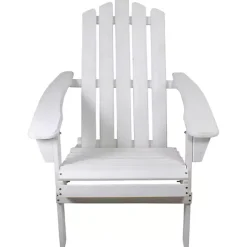 Kirklands Home Outdoor Seating|Folding Wooden Adirondack Chair White