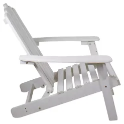 Kirklands Home Outdoor Seating|Folding Wooden Adirondack Chair White