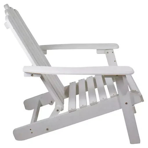 Kirklands Home Outdoor Seating|Folding Wooden Adirondack Chair White