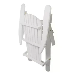 Kirklands Home Outdoor Seating|Folding Wooden Adirondack Chair White