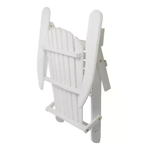 Kirklands Home Outdoor Seating|Folding Wooden Adirondack Chair White