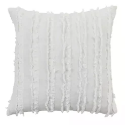 Clearance Fringe Stripe Throw Pillow Pillows