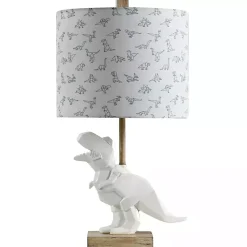 Kirklands Home Table Lamps|Geo Dinosaur Table Lamp White