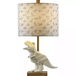 Kirklands Home Table Lamps|Geo Dinosaur Table Lamp White