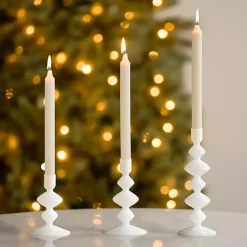 Discount Glass Bubble Taper Candle Holders, Set of 3 Candle Holders