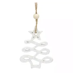 Hot Glitter Trees Christmas Ornaments, Set of 9 Christmas Ornaments