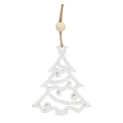 Hot Glitter Trees Christmas Ornaments, Set of 9 Christmas Ornaments