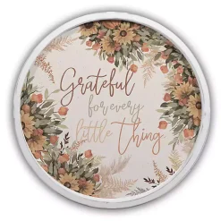 Grateful for Every Little Thing Wall Plaque Fall