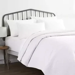 Kirklands Home Bedspreads & Coverlets|Herringbone Quilted 2-pc. Twin Coverlet Set White
