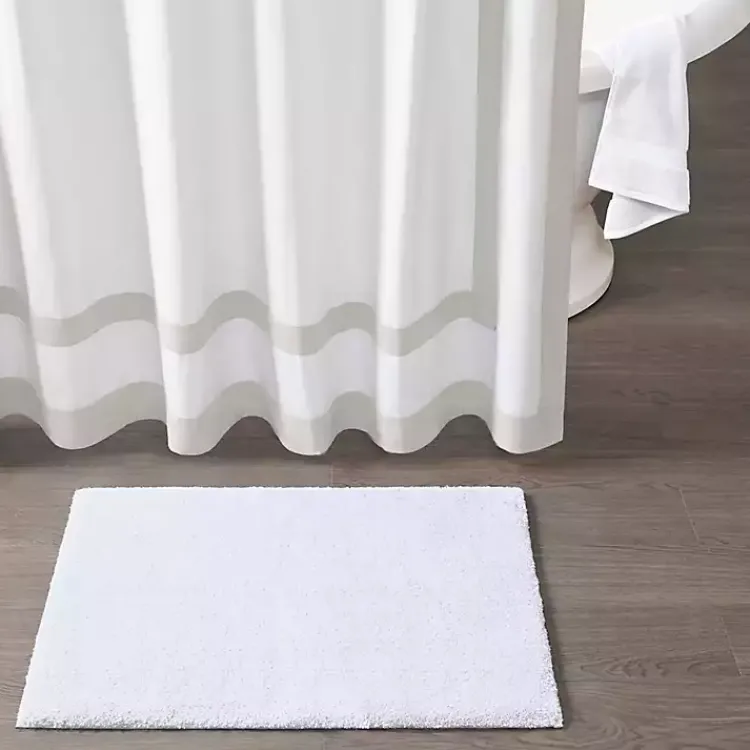 Kirklands Home Bathroom Rugs|High Pile Marshmallow Bath Mat, 30 in. White