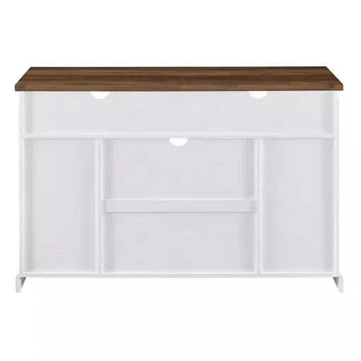 Kirklands Home Tv Stands & Media Consoles|Highboy Sliding Barn Door Media Cabinet White