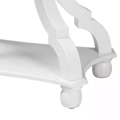 Kirklands Home Accent & End Tables|Hourglass Wood Accent Table White