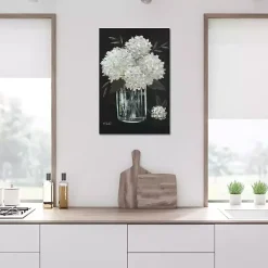 Kirklands Home Canvas Art|White Hydrangeas Canvas Art Print