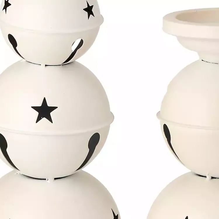 Outlet Jingle Bells Candle Holders, Set of 2 Christmas Decorations