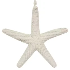 Kirklands Home Wall Plaques|Jute Starfish Wall Plaque White