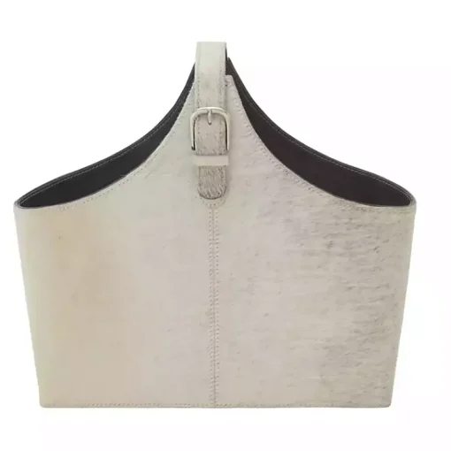 Leather Textured Magazine Rack Baskets & Boxes
