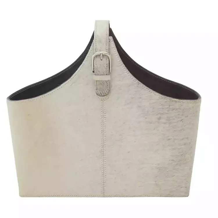 Leather Textured Magazine Rack Baskets & Boxes
