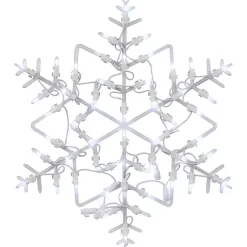 Clearance LED Snowflake Window Silhouette, 18 in. Christmas Decorations