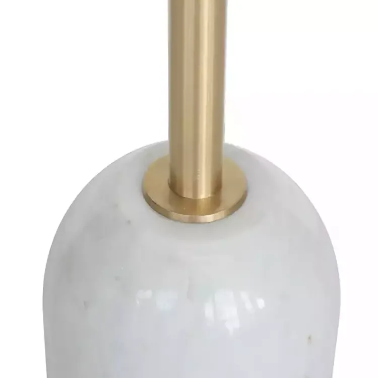 Kirklands Home Accent & End Tables|Marble & Gold Cocktail Table White