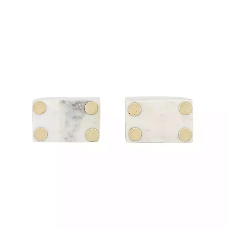 Outlet Marble Arch Bookends, Set of 2 Decorative Accents