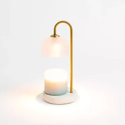 White Marble Base Candle Warmer Lamp Home Fragrance