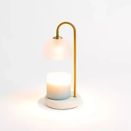 White Marble Base Candle Warmer Lamp Home Fragrance