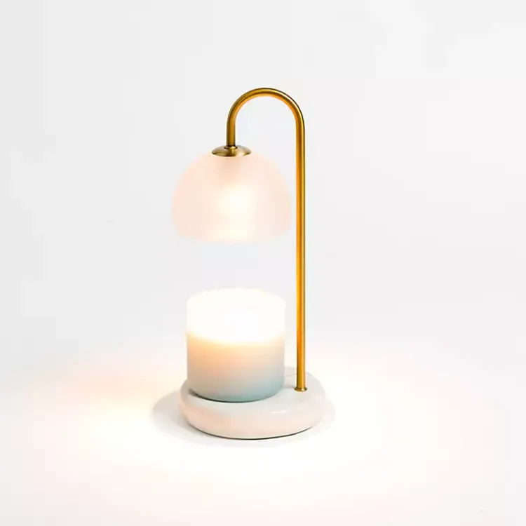 White Marble Base Candle Warmer Lamp Home Fragrance