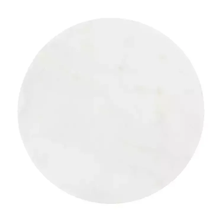 Kirklands Home Accent & End Tables|White Marble Nesting Accent Tables, Set of 2 Black