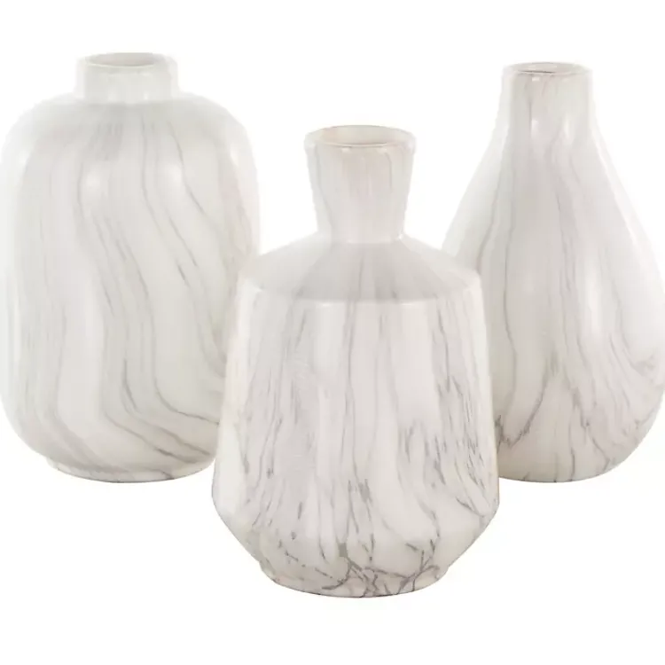 New Marble Ceramic Vases, Set of 3 Vases