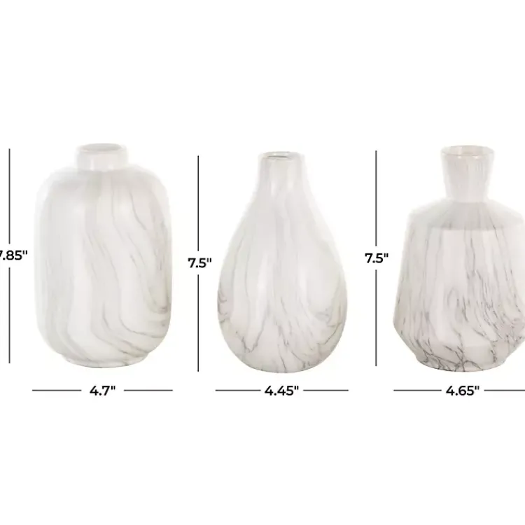 New Marble Ceramic Vases, Set of 3 Vases