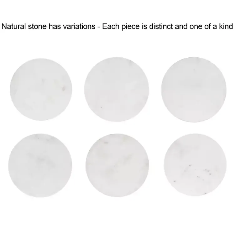 Kirklands Home Accent & End Tables|Marble Gold Accent Table White