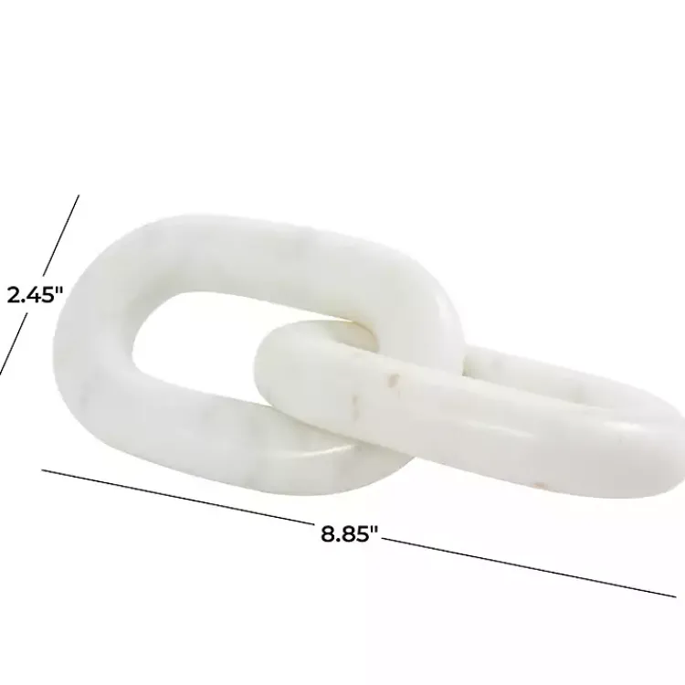 Hot Marble 2-Link Chain Sculpture Statues & Figurines
