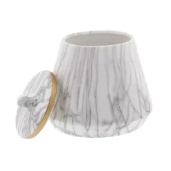 Hot White Marble Oval Jar Decorative Bowls & Jars